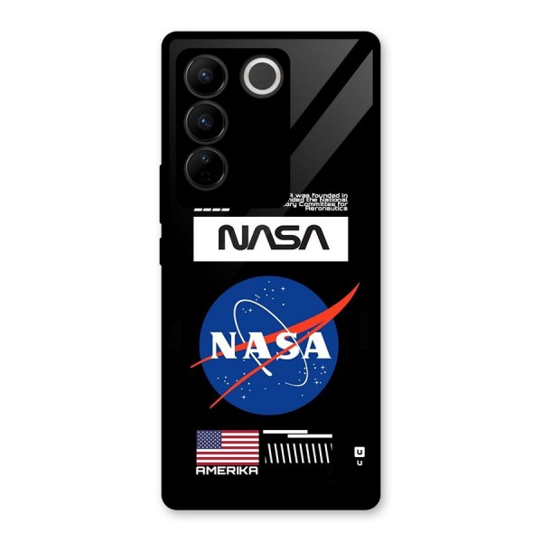 Nasa Zone Glass Back Case for Vivo V27