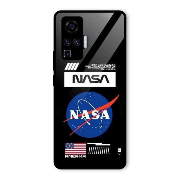 Nasa Zone Glass Back Case for Vivo X50 Pro