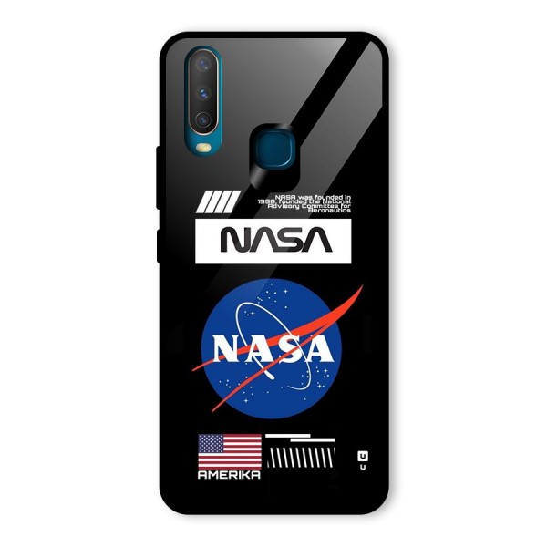 Nasa Zone Glass Back Case for Vivo Y12