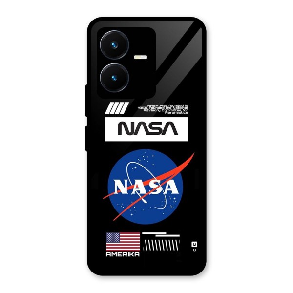 Nasa Zone Glass Back Case for Vivo Y22