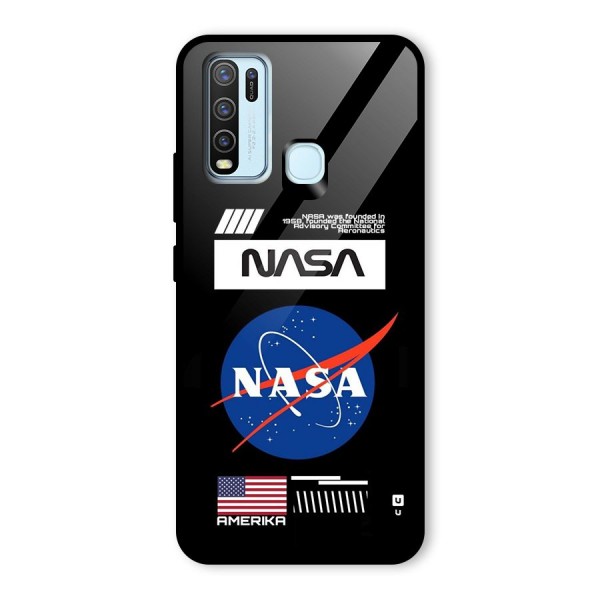 Nasa Zone Glass Back Case for Vivo Y50