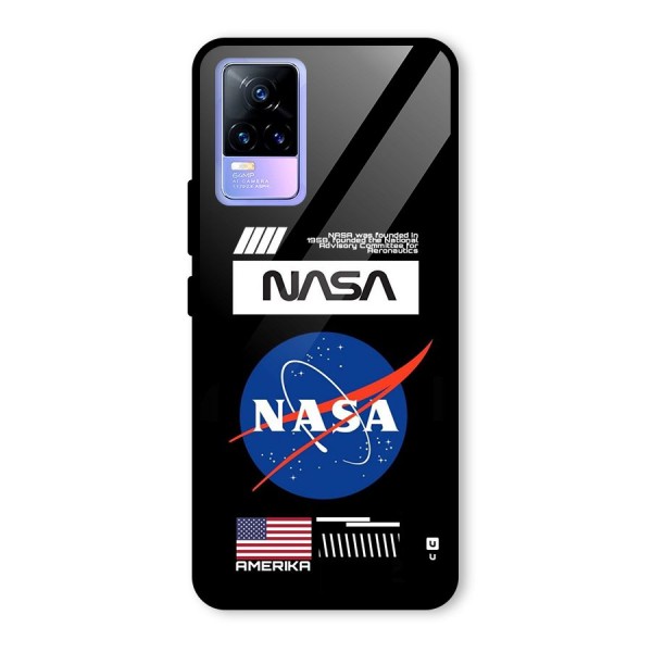 Nasa Zone Glass Back Case for Vivo Y73