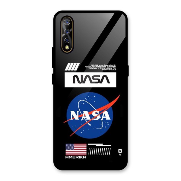 Nasa Zone Glass Back Case for Vivo Z1x