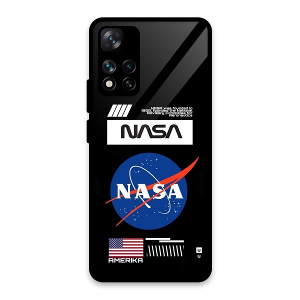 Nasa Zone Glass Back Case for Xiaomi 11i HyperCharge 5G