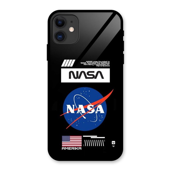 Nasa Zone Glass Back Case for iPhone 11