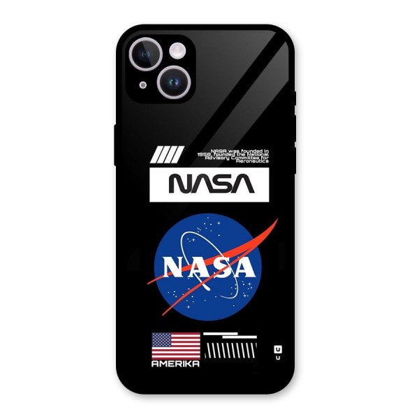 Nasa Zone Glass Back Case for iPhone 14 Plus