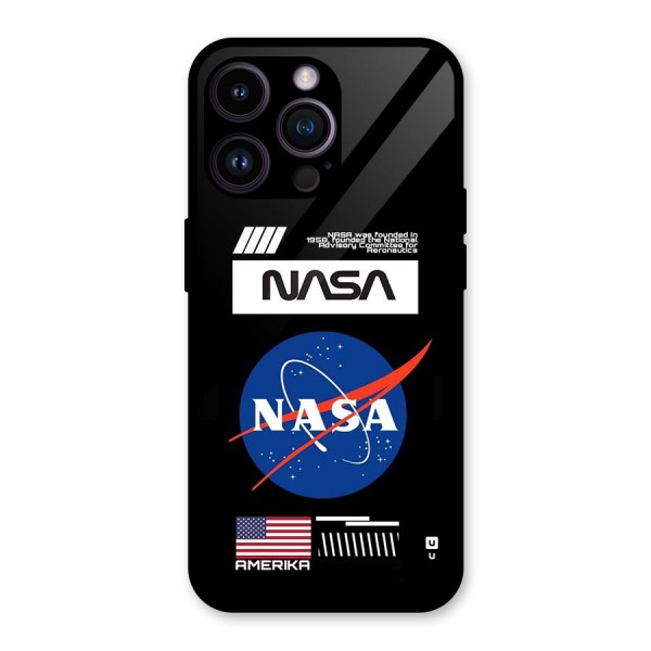 Nasa Zone Glass Back Case for iPhone 14 Pro Max