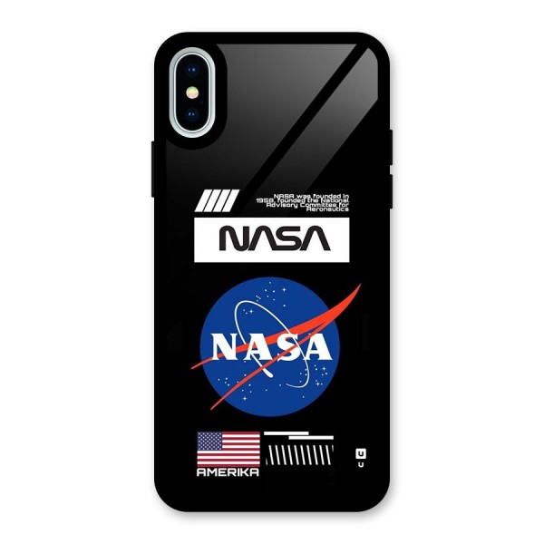 Nasa Zone Glass Back Case for iPhone X