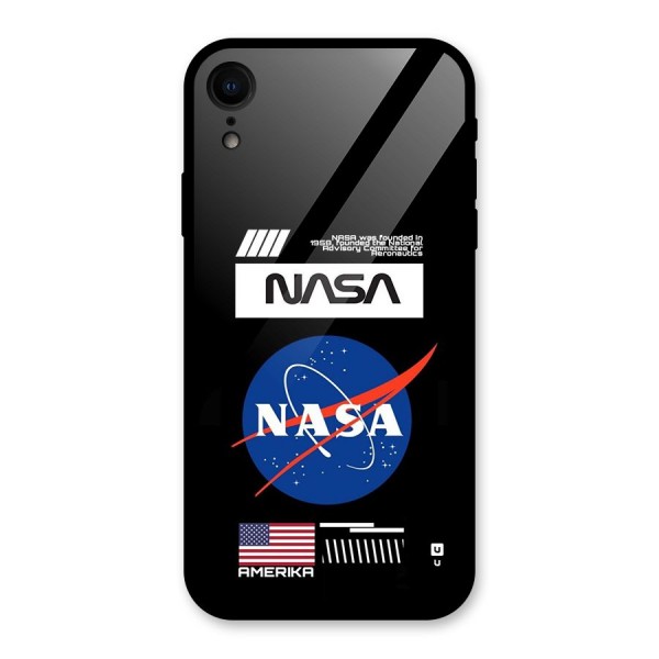 Nasa Zone Glass Back Case for iPhone XR