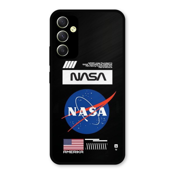 Nasa Zone Metal Back Case for Galaxy A34