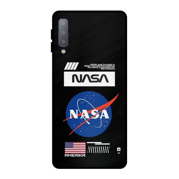 Nasa Zone Metal Back Case for Galaxy A7 (2018)