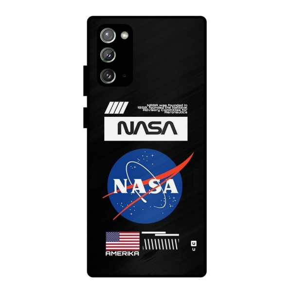 Nasa Zone Metal Back Case for Galaxy Note 20