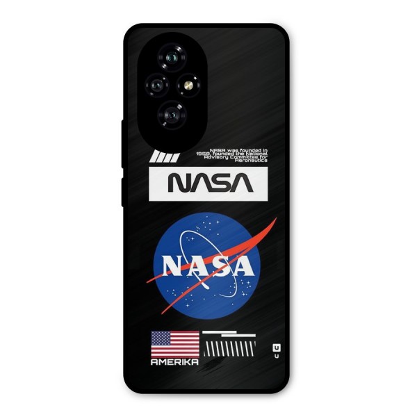 Nasa Zone Metal Back Case for Honor 200