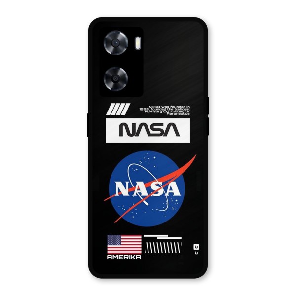 Nasa Zone Metal Back Case for Oppo A57 2022