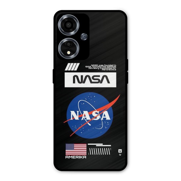 Nasa Zone Metal Back Case for Oppo A59