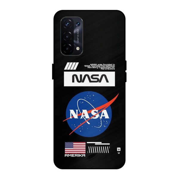 Nasa Zone Metal Back Case for Oppo A74 5G