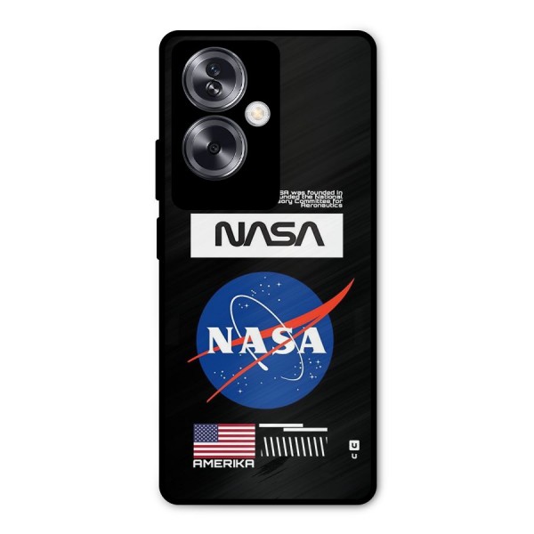 Nasa Zone Metal Back Case for Oppo A79 5G