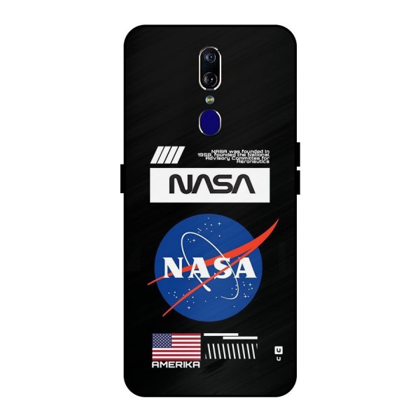 Nasa Zone Metal Back Case for Oppo F11