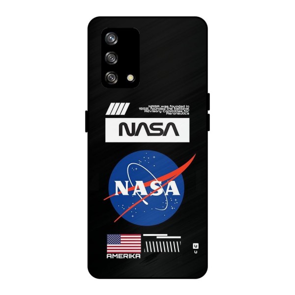 Nasa Zone Metal Back Case for Oppo F19