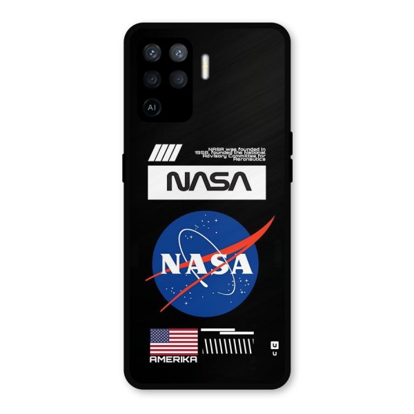 Nasa Zone Metal Back Case for Oppo F19 Pro