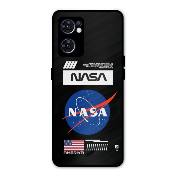 Nasa Zone Metal Back Case for Oppo Reno7 5G