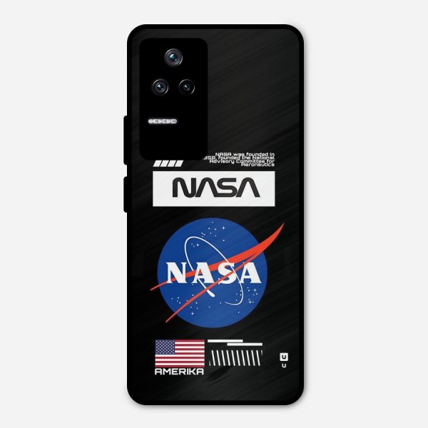 Nasa Zone Metal Back Case for Poco F4 5G