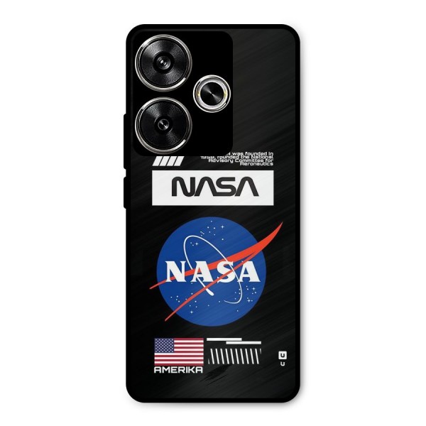 Nasa Zone Metal Back Case for Poco F6