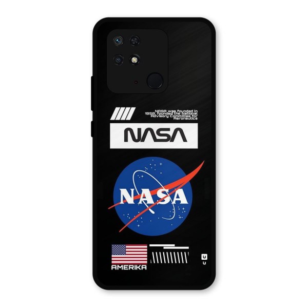 Nasa Zone Metal Back Case for Redmi 10