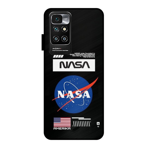 Nasa Zone Metal Back Case for Redmi 10 Prime