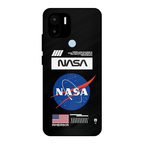 Nasa Zone Metal Back Case for Redmi A1 Plus