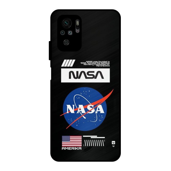 Nasa Zone Metal Back Case for Redmi Note 10