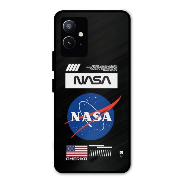 Nasa Zone Metal Back Case for Vivo T1 5G