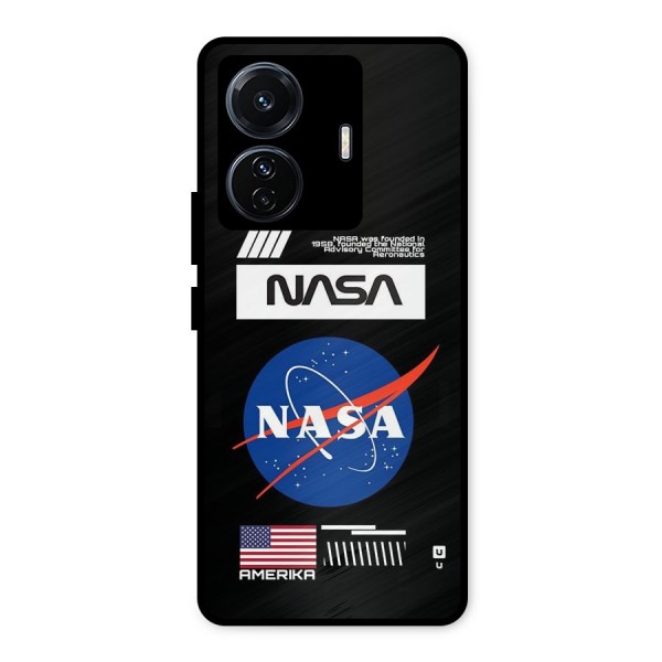 Nasa Zone Metal Back Case for Vivo T1 Pro