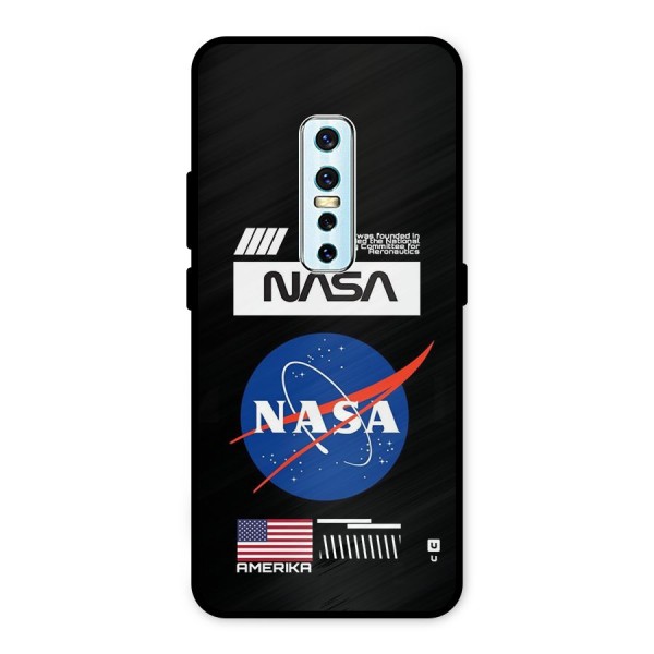 Nasa Zone Metal Back Case for Vivo V17 Pro