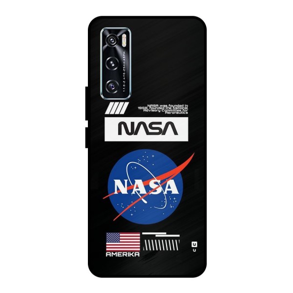 Nasa Zone Metal Back Case for Vivo V20 SE