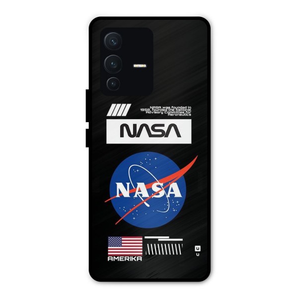 Nasa Zone Metal Back Case for Vivo V23 Pro