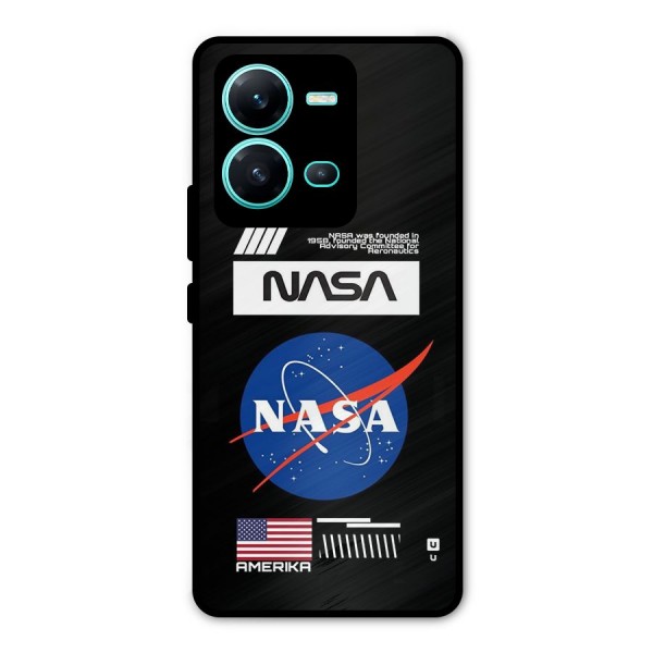 Nasa Zone Metal Back Case for Vivo V25