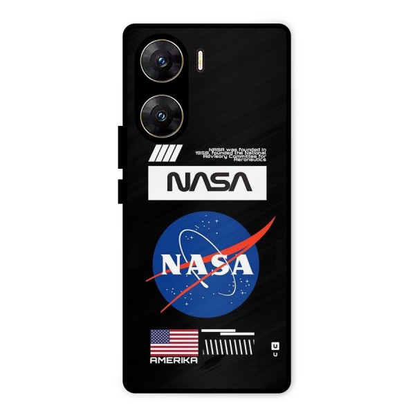 Nasa Zone Metal Back Case for Vivo V29e