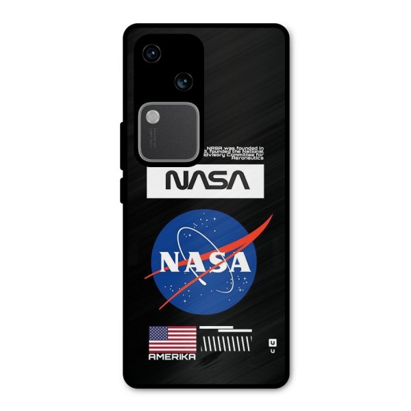 Nasa Zone Metal Back Case for Vivo V30