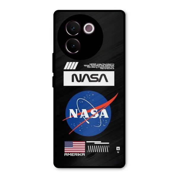 Nasa Zone Metal Back Case for Vivo V30e