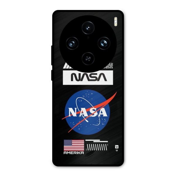 Nasa Zone Metal Back Case for Vivo X100 Pro