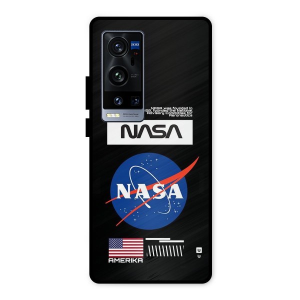 Nasa Zone Metal Back Case for Vivo X60 Pro Plus