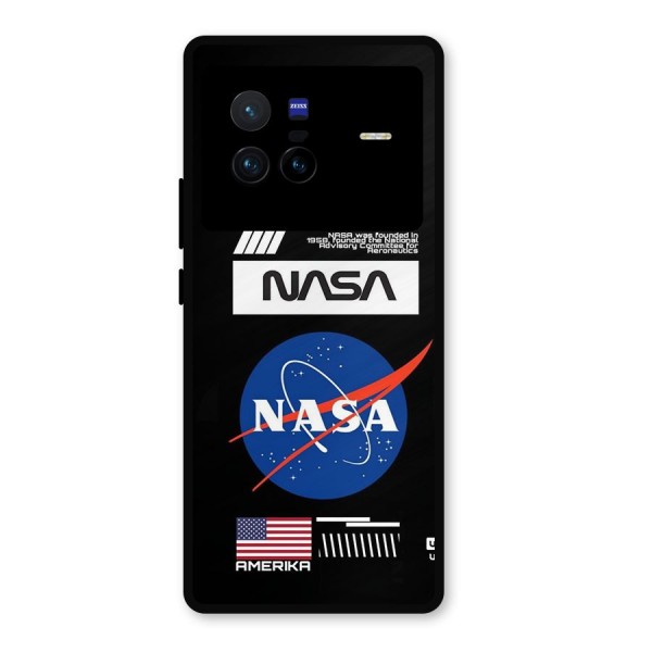 Nasa Zone Metal Back Case for Vivo X80