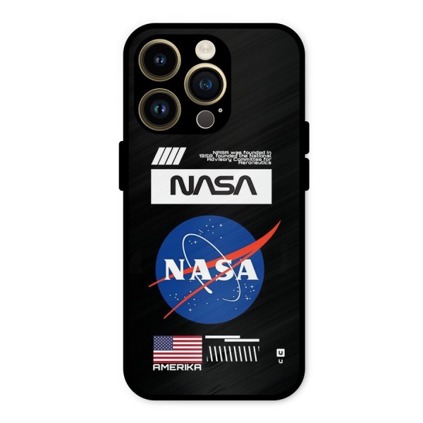 Nasa Zone Metal Back Case for iPhone 14 Pro