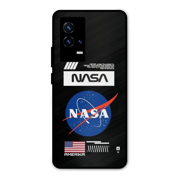 Nasa Zone Metal Back Case for iQOO 9 5G