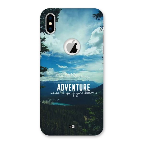 Natural Adventure Back Case for iPhone XS Logo Cut