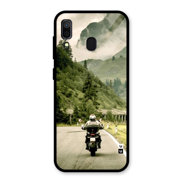 Nature Bike Glass Back Case for Galaxy A30