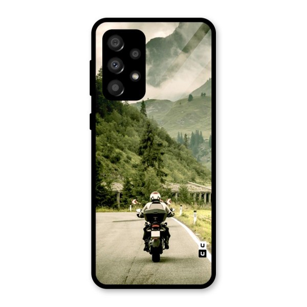 Nature Bike Glass Back Case for Galaxy A32