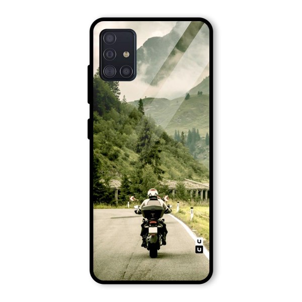 Nature Bike Glass Back Case for Galaxy A51