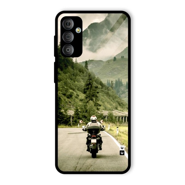 Nature Bike Glass Back Case for Galaxy F23